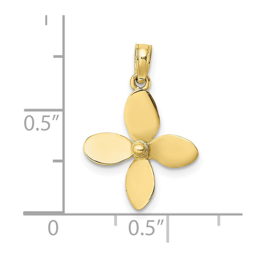 10K 3-D w/ 4 Blades Propeller Charm