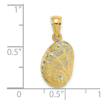 10K 2-D Abalone Shell Charm