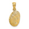 10K 2-D Abalone Shell Charm