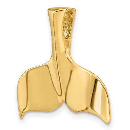 10K 3-D Polished Whale Tail Fits up to 4mm Fancy Only Omega Slide