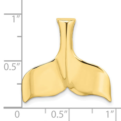 10K 3-D Polished Whale Tail Fits up to 4mm Fancy Only Omega Slide