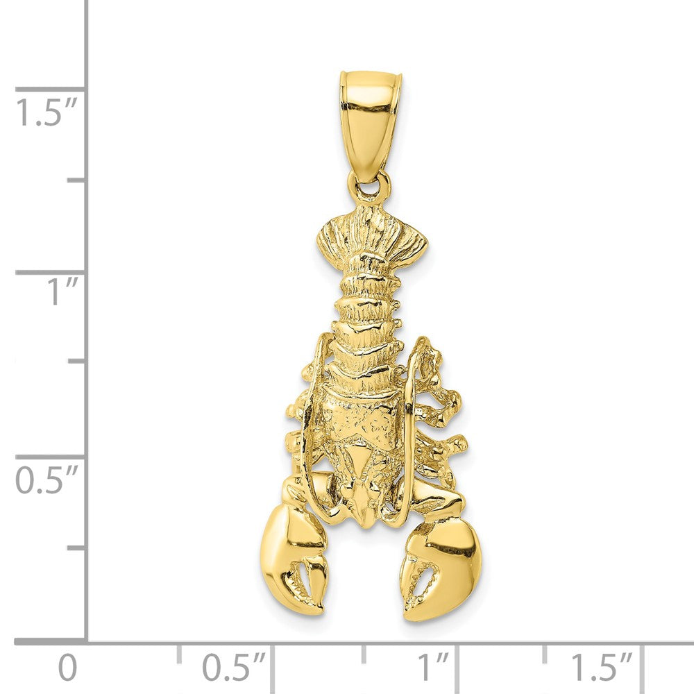 10K Large 2-D Moveable Lobster Charm