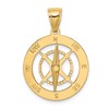 10K Nautical Compass with Moveable Needle Charm