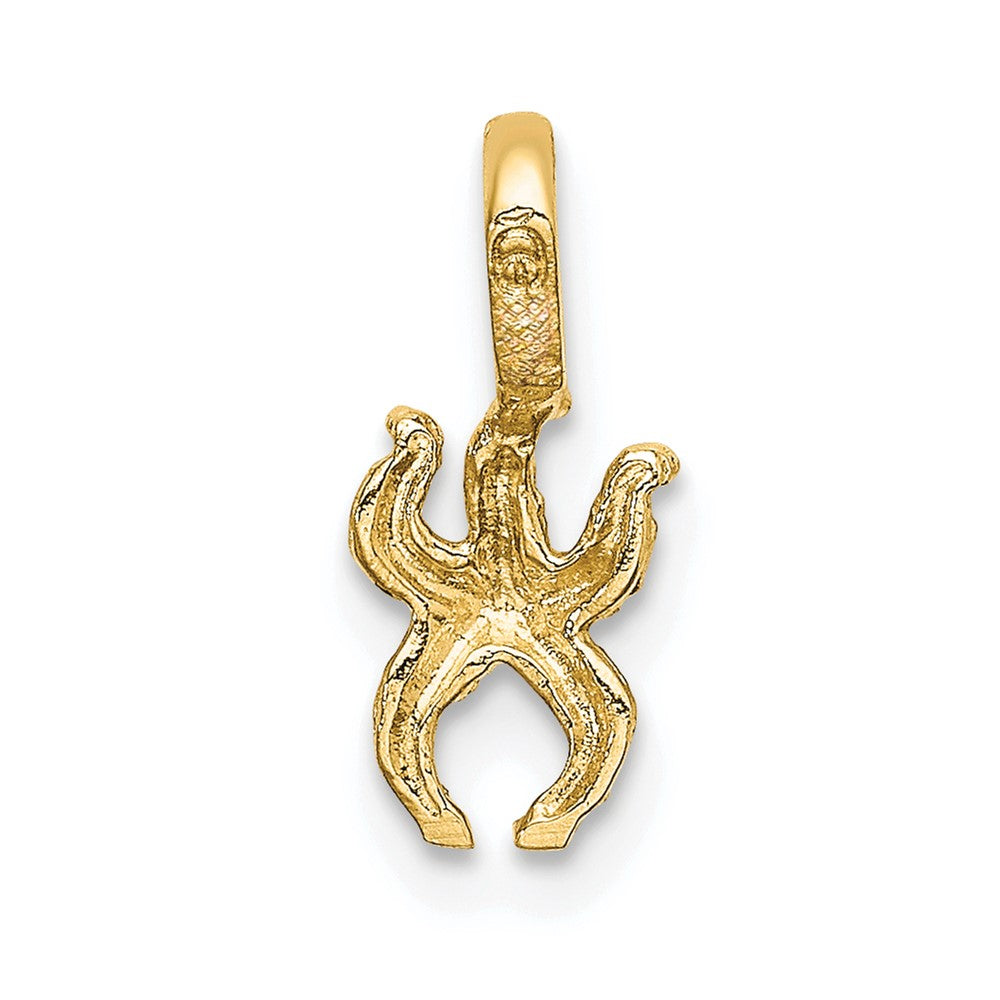 10K Mini Starfish with Fixed Bail Charm