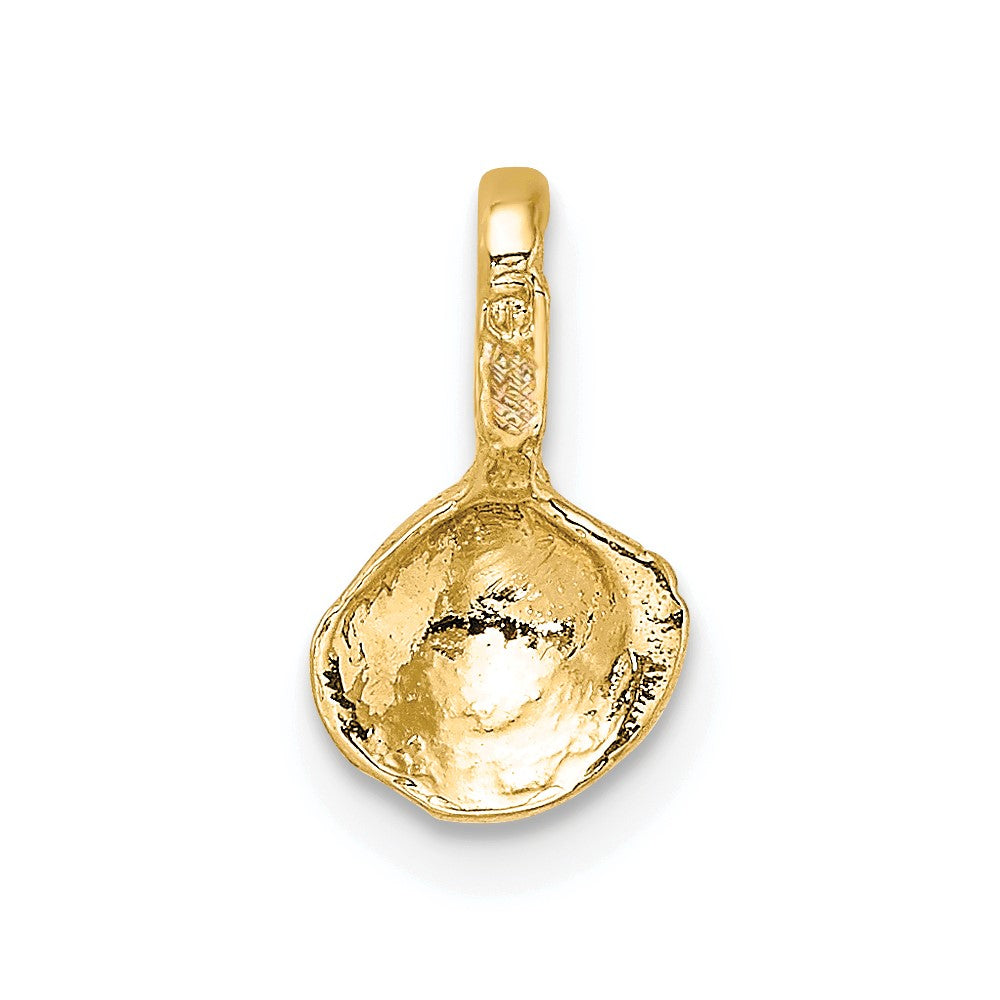10K Mini Clam Shell Charm