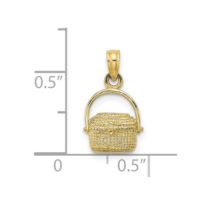10K 2-D Nantucket Basket Charm