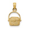 10K 2-D Nantucket Basket Charm
