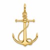 10K Large 3-D Anchor with Long T-Bar and Rope with Shackle Bail Pendant
