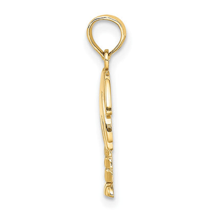 10K Charleston Palm Tree Charm