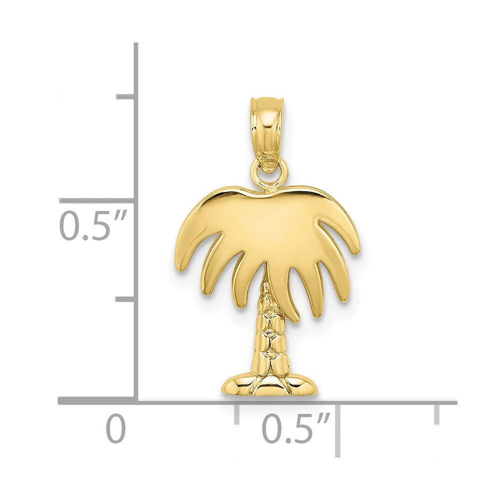 10K Charleston Palm Tree Charm