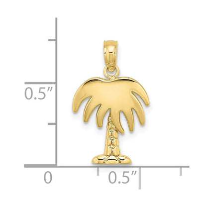 10K Charleston Palm Tree Charm