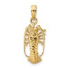 10K Florida Spiny Lobster Charm