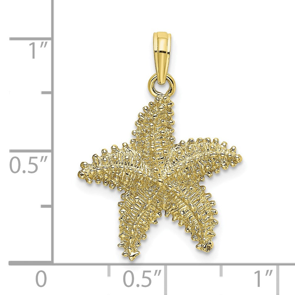 10K Starfish with Beaded Texture Charm