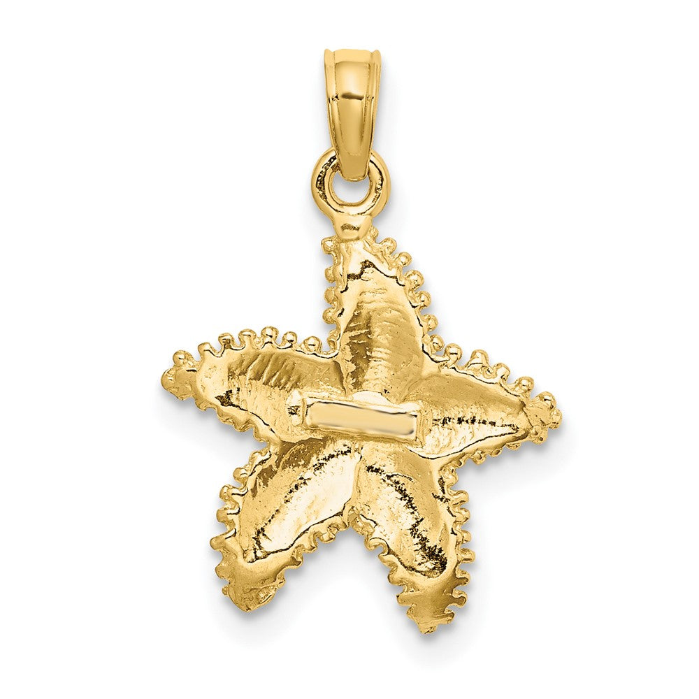 10K Starfish with Beaded Texture Charm