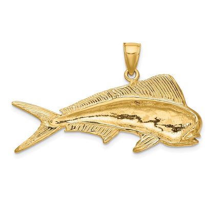 10K Large 2-D Male Dorado (Mahi-Mahi) Charm