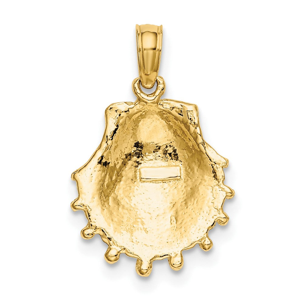 10K Lions Paw Shell Charm