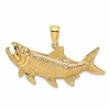 10K Large Tarpon Fish with Open Mouth Charm