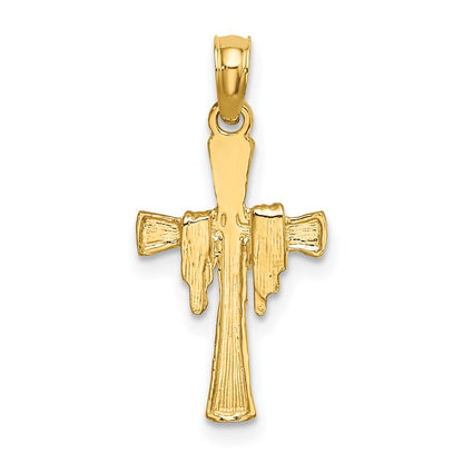 10K Cross with Drape Charm