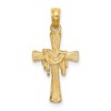 10K Cross w/ Drape Charm