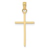 10k Polished Cross Pendant