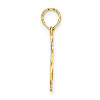10K Polished Star Of David Charm