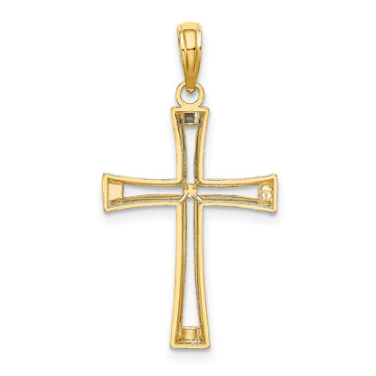 10K Polished and Cut-Out Cross