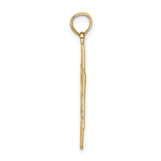10K Star of David with Chai Center  Charm