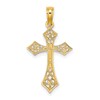 10K Filigree Cross Charm