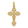 10K Crucifix with Fancy Tips Charm