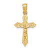 10K W/ Arrow Pointed Ends Crucifix Charm