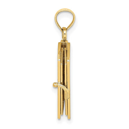 10K 3-D Moveable Pages SANTA BIBLIA Bible Opens with Lords Prayer in Spanish Inside Pendant