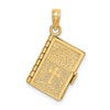 10K 3-D Moveable Pages SANTA BIBLIA Bible Opens with Lords Prayer in Spanish Inside Pendant