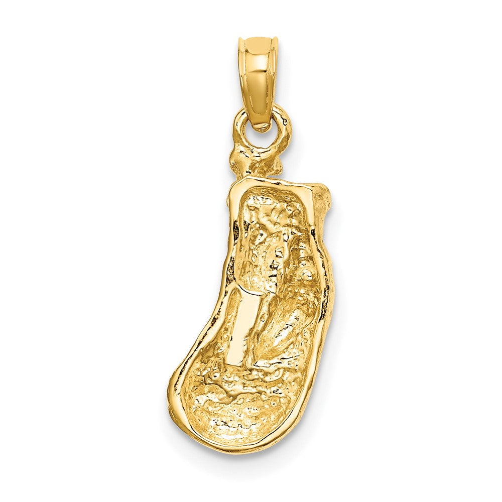 10K 2-D Polished and Textured Single Boxing Glove Charm