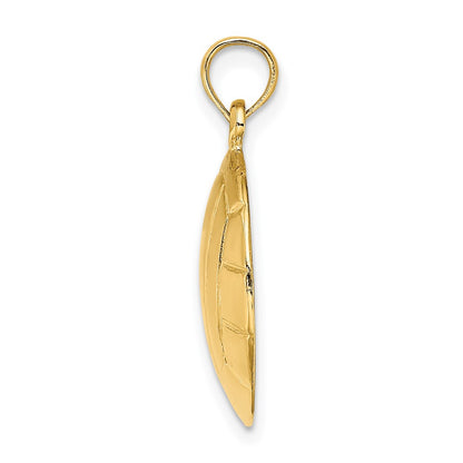 10K Polished Volleyball Charm
