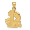 10K #1 Football with Helmet Charm