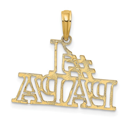 10K #1 PAPA Cut-out Charm