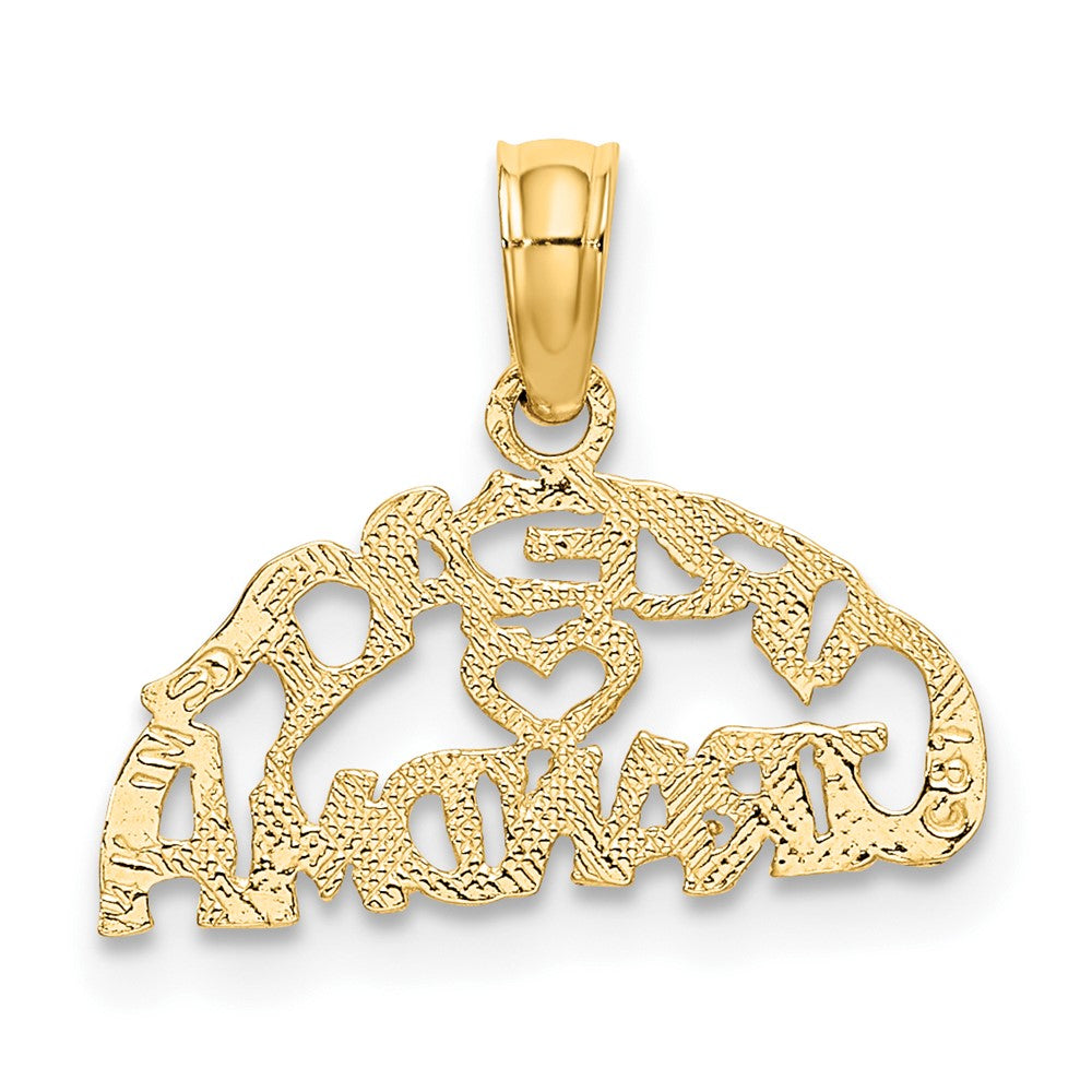 10K Block GREAT GRANDMA with Heart Charm
