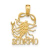 10K SCORPIO Zodiac Charm