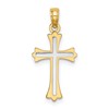 10k Two-tone Center Cross Charm