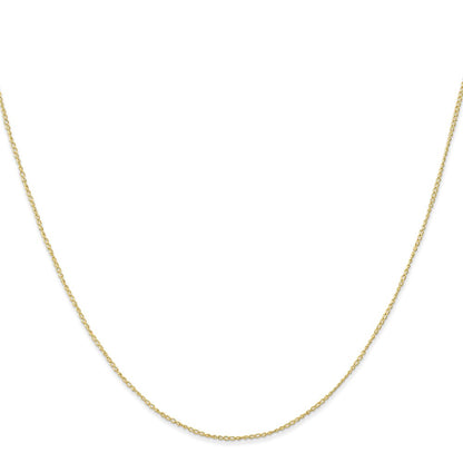 10k .5mm Carded Curb Chain