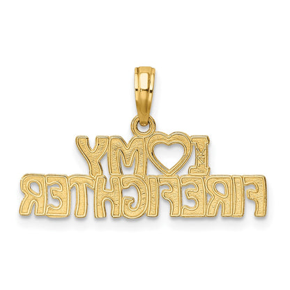 10k I Heart MY FIREFIGHTER Charm