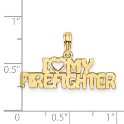 10k I Heart MY FIREFIGHTER Charm