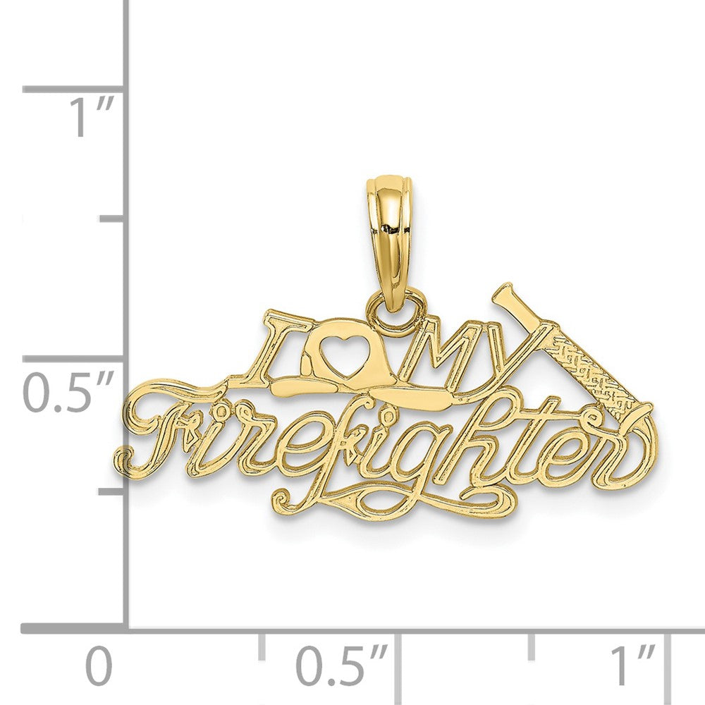 10k I Heart MY FIREFIGHTER Charm