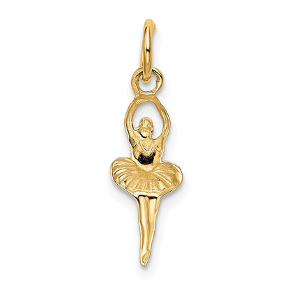 10k Polished Ballerina Charm