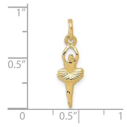 10k Polished Ballerina Charm