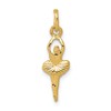 10k Polished Ballerina Charm