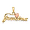 10k Two-Tone GRANDMA with Heart Charm