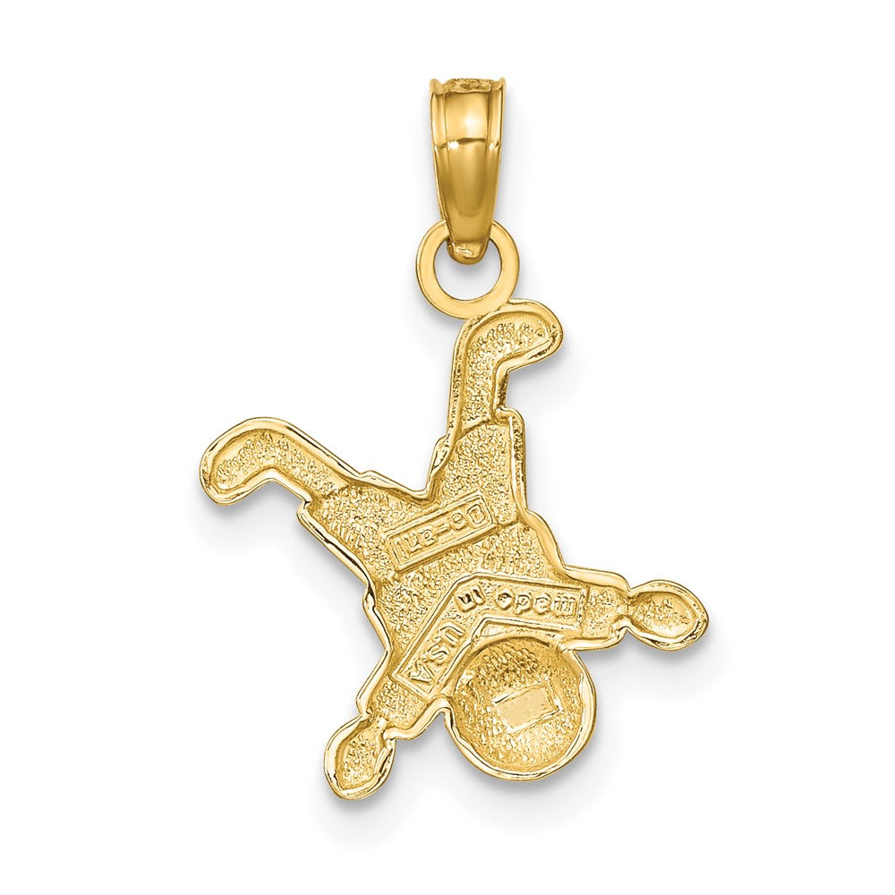 10K Little Boy Upside Down Pendant
