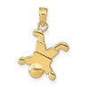 10K Little Boy Upside Down Pendant