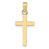 10k Polished Latin Cross Pendant